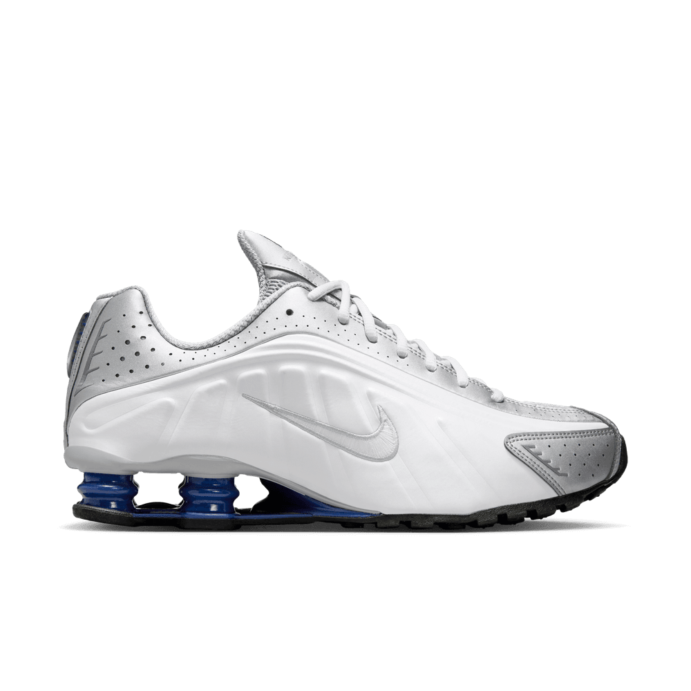 Shox R4 'White Metallic Silver Deep Blue'