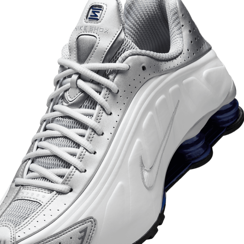 Shox R4 'White Metallic Silver Deep Blue'