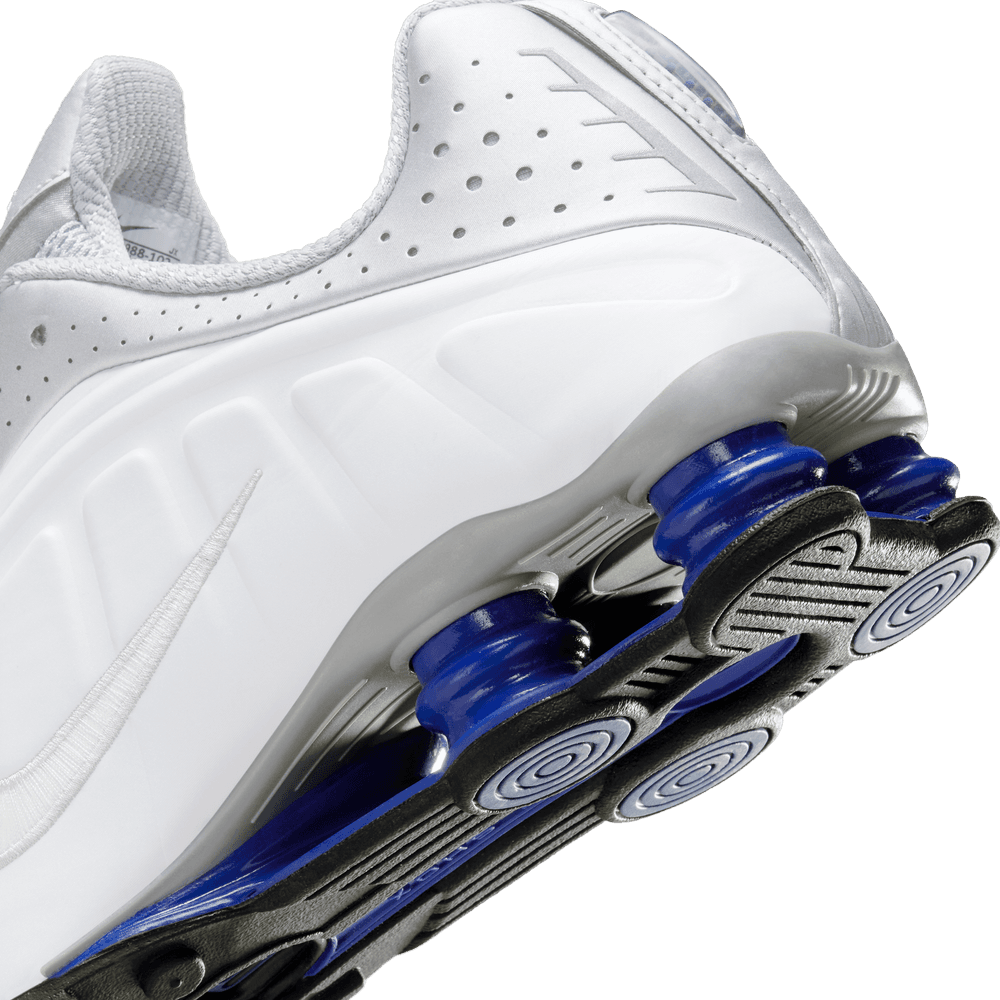 Shox R4 'White Metallic Silver Deep Blue'