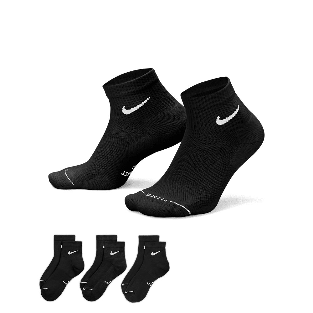 Everyday Elevated Ankle Socks (3 Pairs) 'Black'