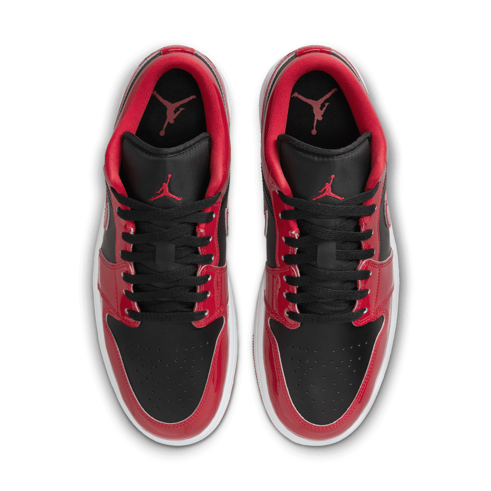 Air Jordan 1 Low SE 'Patent Varsity Red Black'