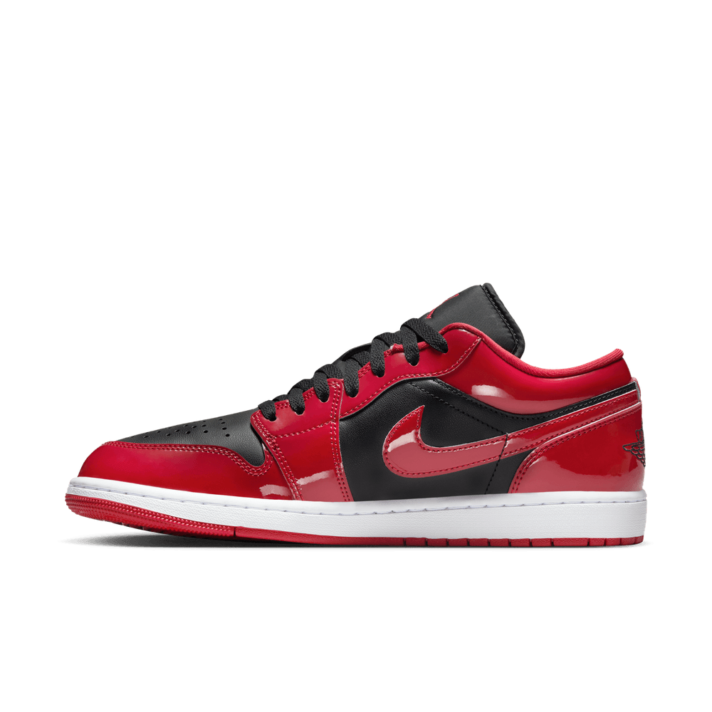 Air Jordan 1 Low SE 'Patent Varsity Red Black'
