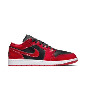 Air Jordan 1 Low SE 'Patent Varsity Red Black'