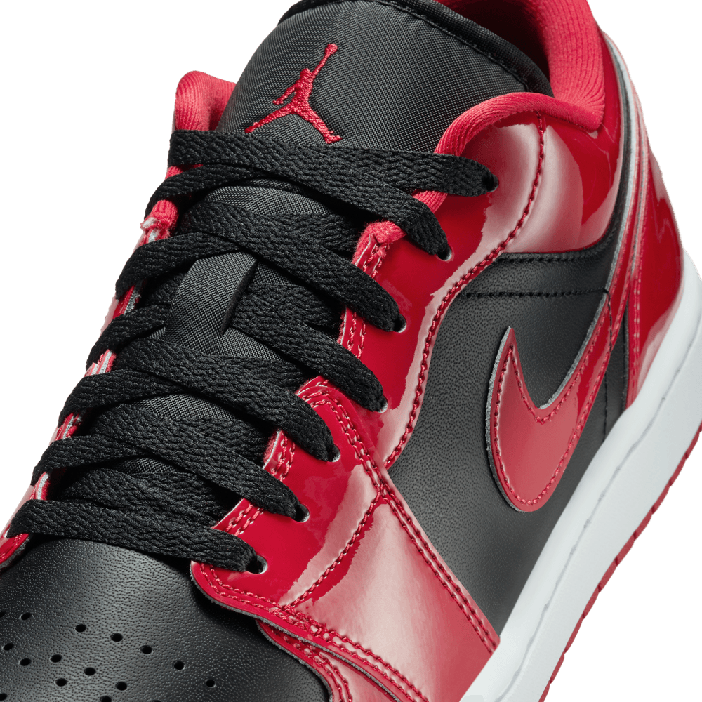 Air Jordan 1 Low SE 'Patent Varsity Red Black'