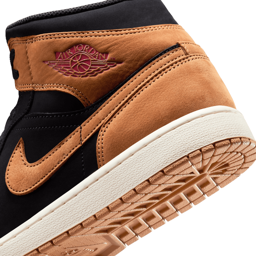 Air Jordan 1 Mid 'Black Flax'