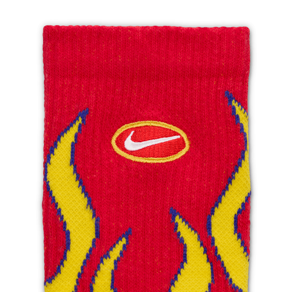 red and gold nike socks