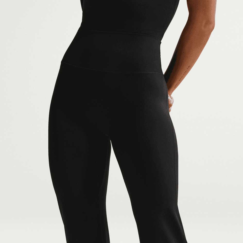 W Zenvy High-Waisted Flared Leggings 'Black'