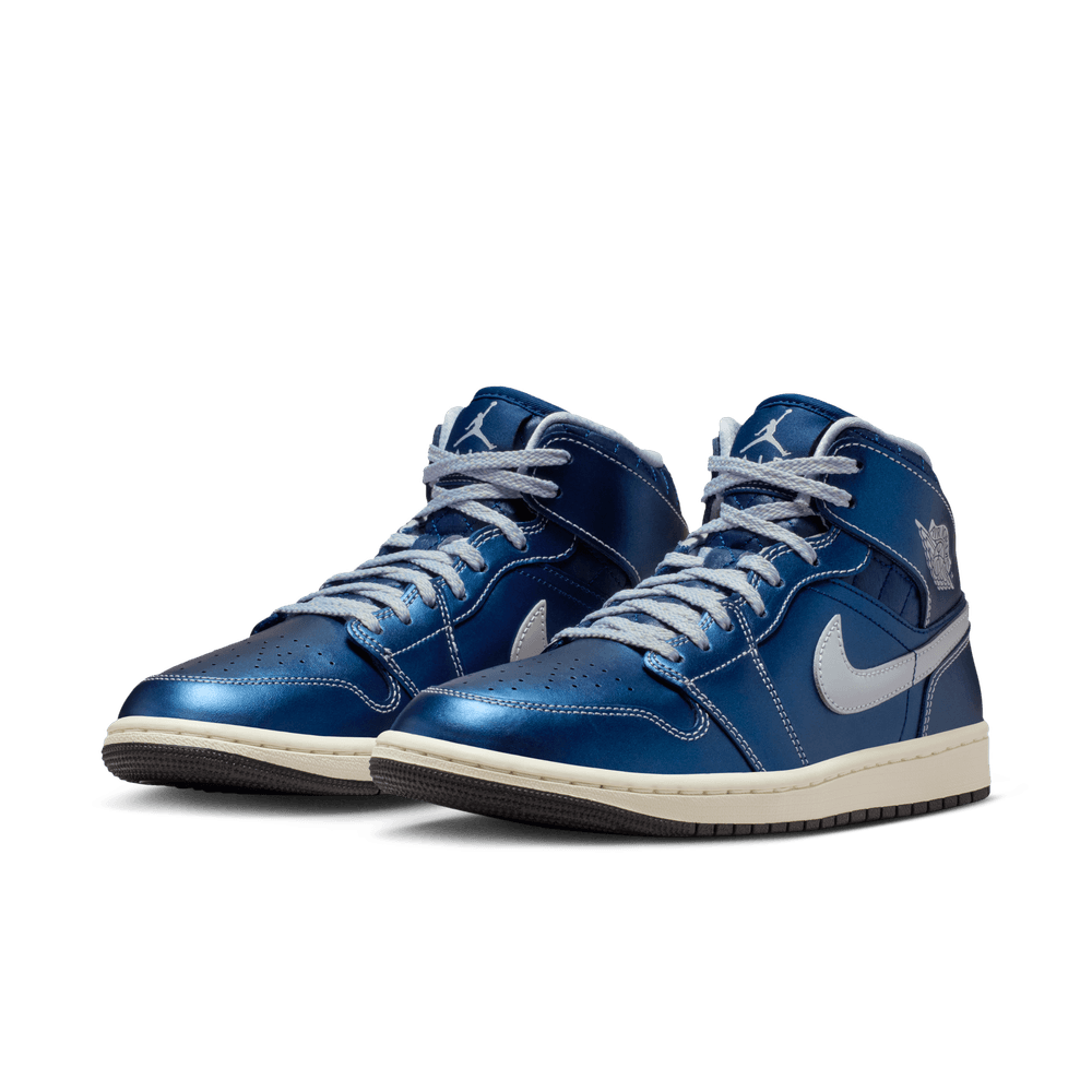 W Air Jordan 1 Mid SE 'Metallic Blue'