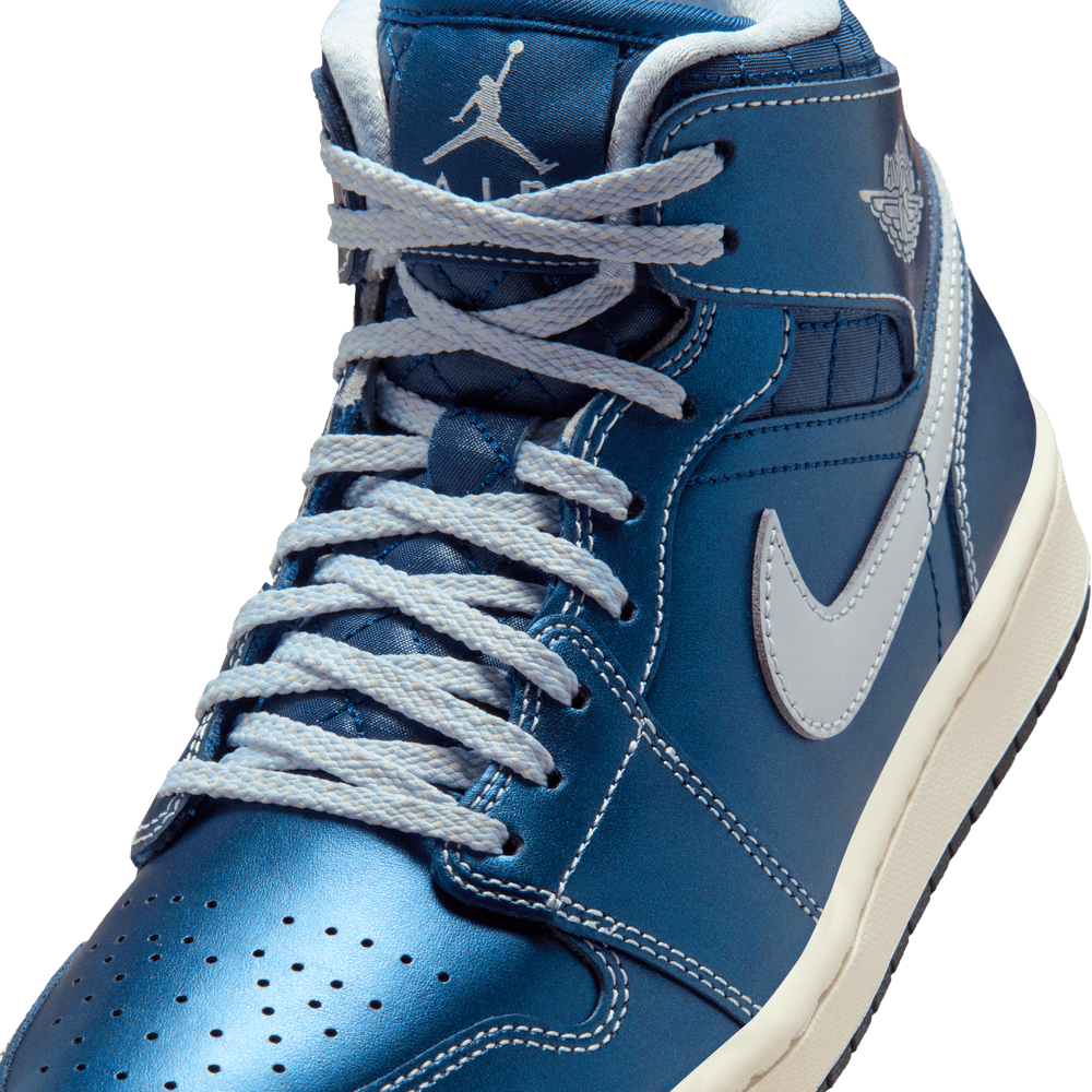 W Air Jordan 1 Mid SE 'Metallic Blue'