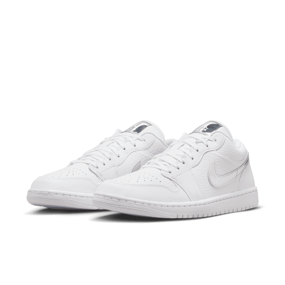 W Air Jordan 1 Low SE 'White Metallic Silver'