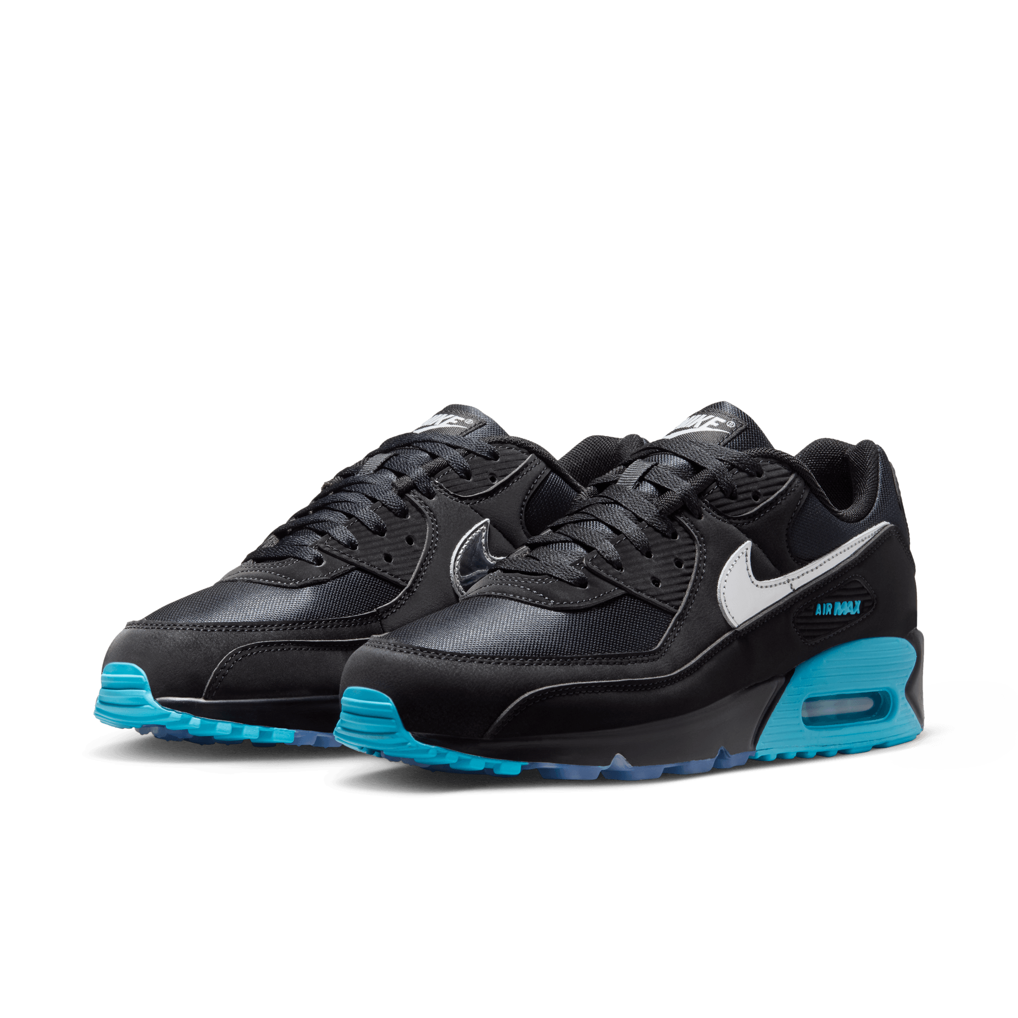 Air Max 90 Premium 'Black Gamma Blue Ice Chrome'