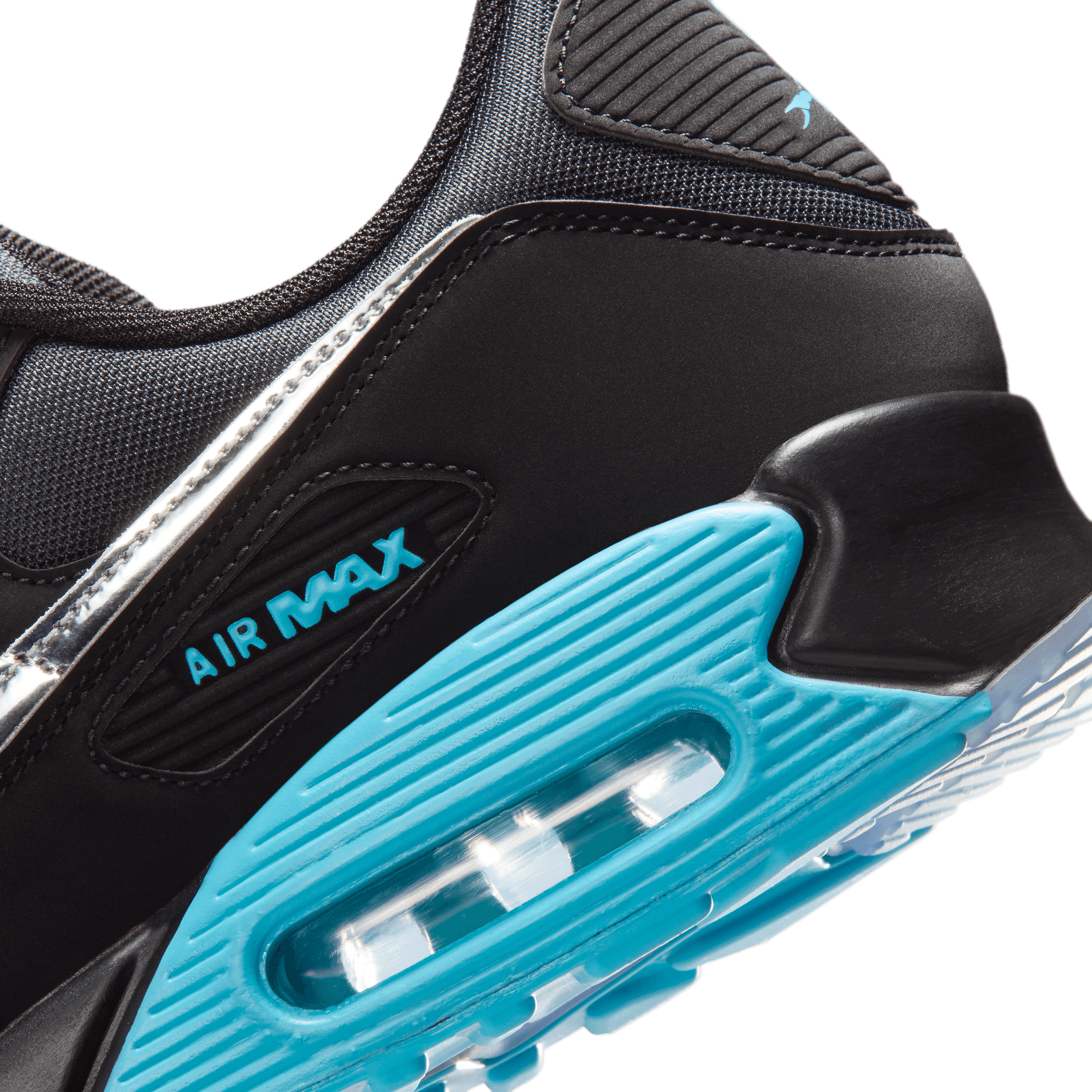 Air Max 90 Premium 'Black Gamma Blue Ice Chrome'