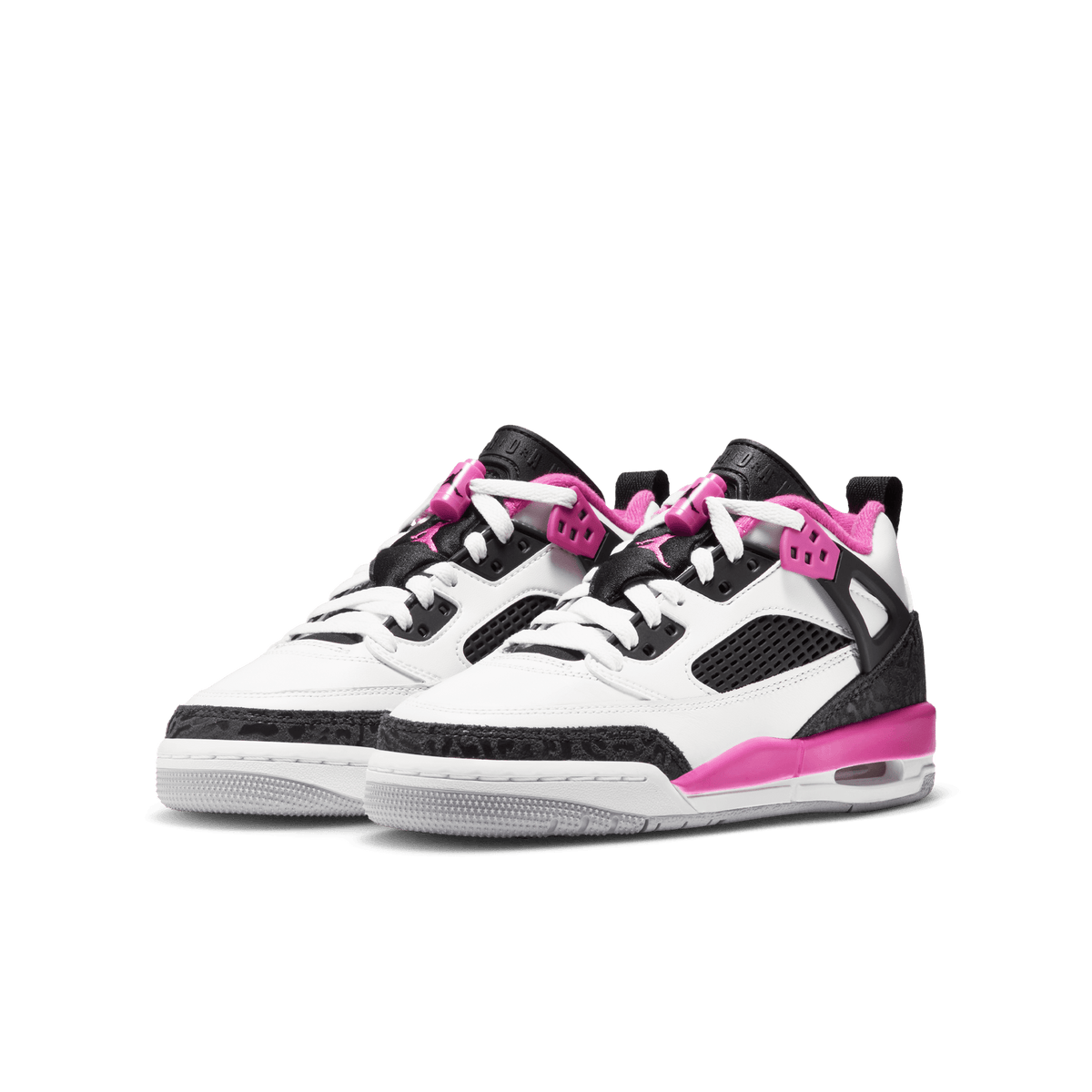Jordan Spizike Low GS 'White Black Anthracite Laser Fuchsia'