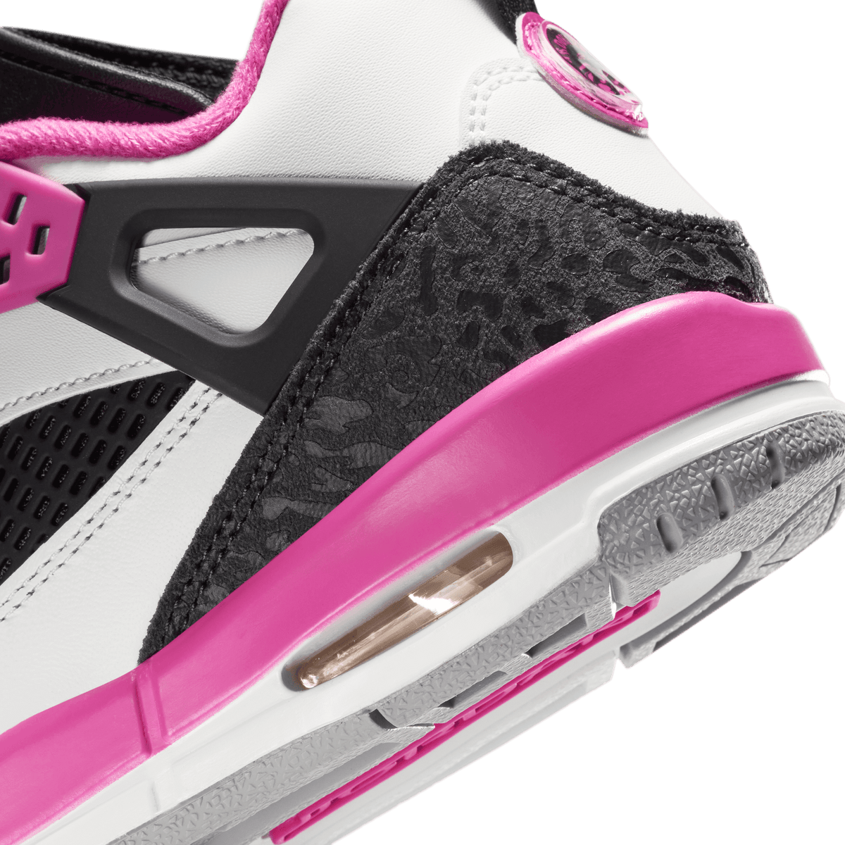 Jordan Spizike Low GS 'White Black Anthracite Laser Fuchsia'