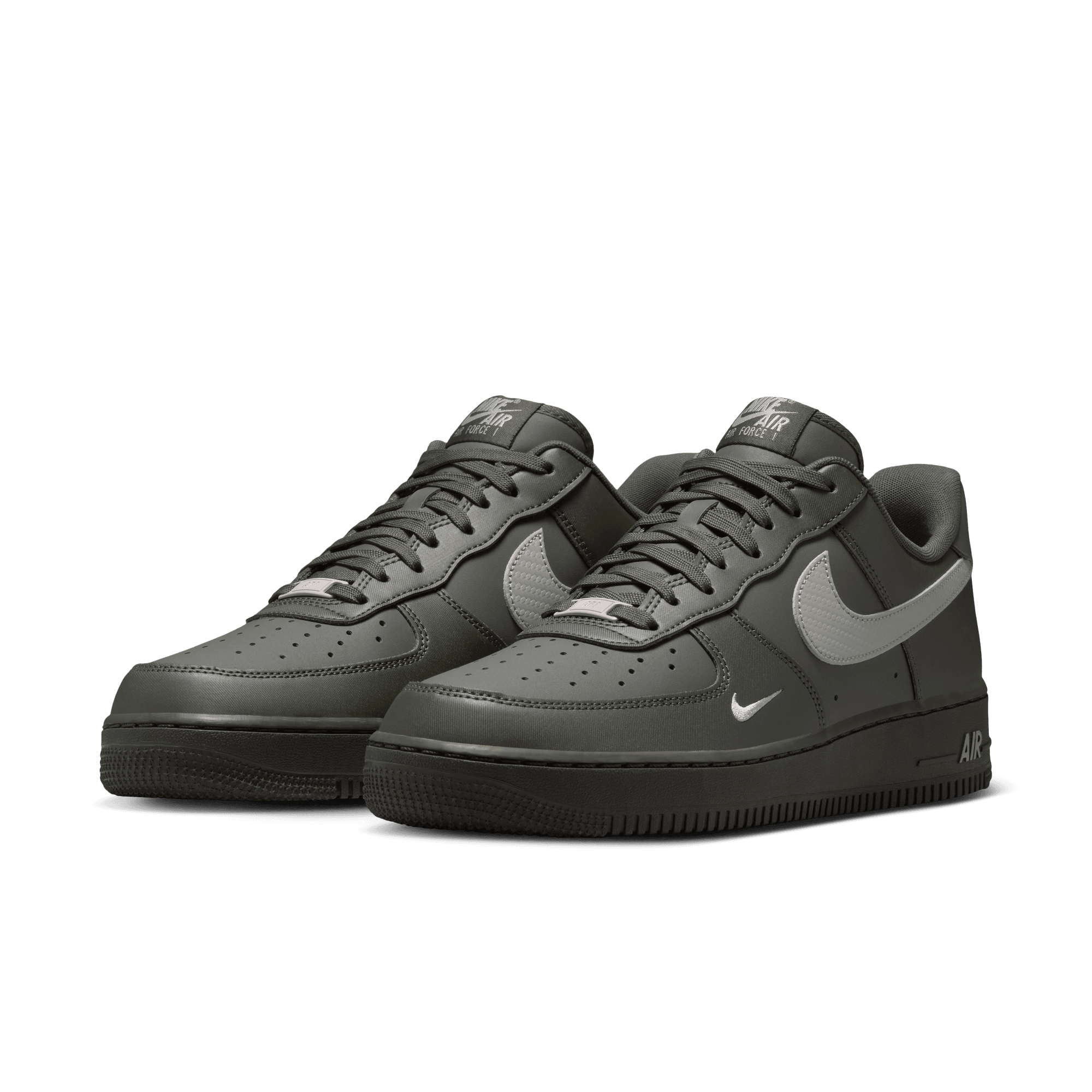 Air Force 1 '07 'Carbon Fiber Swoosh Newsprint College Grey'