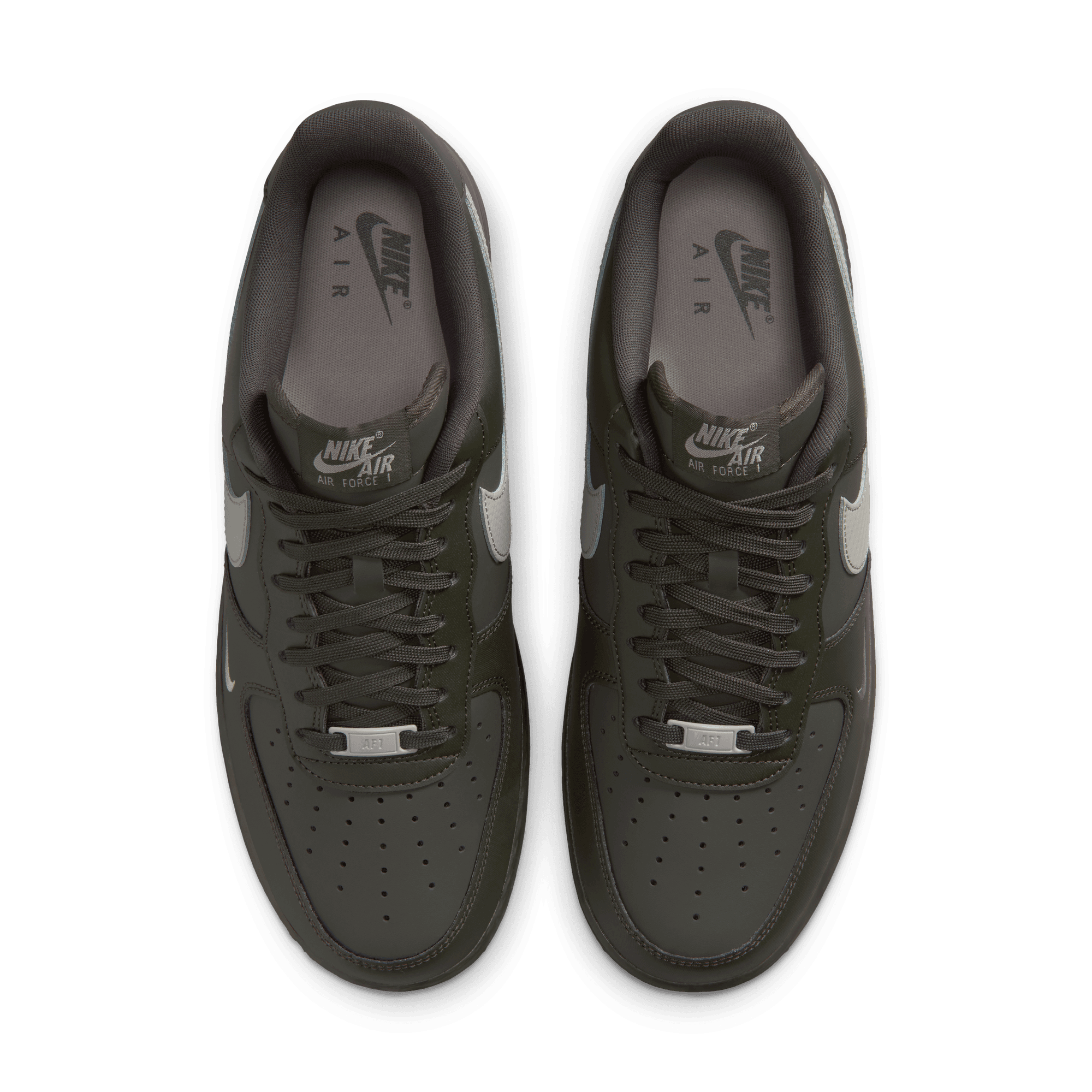 Air Force 1 '07 'Carbon Fiber Swoosh Newsprint College Grey'