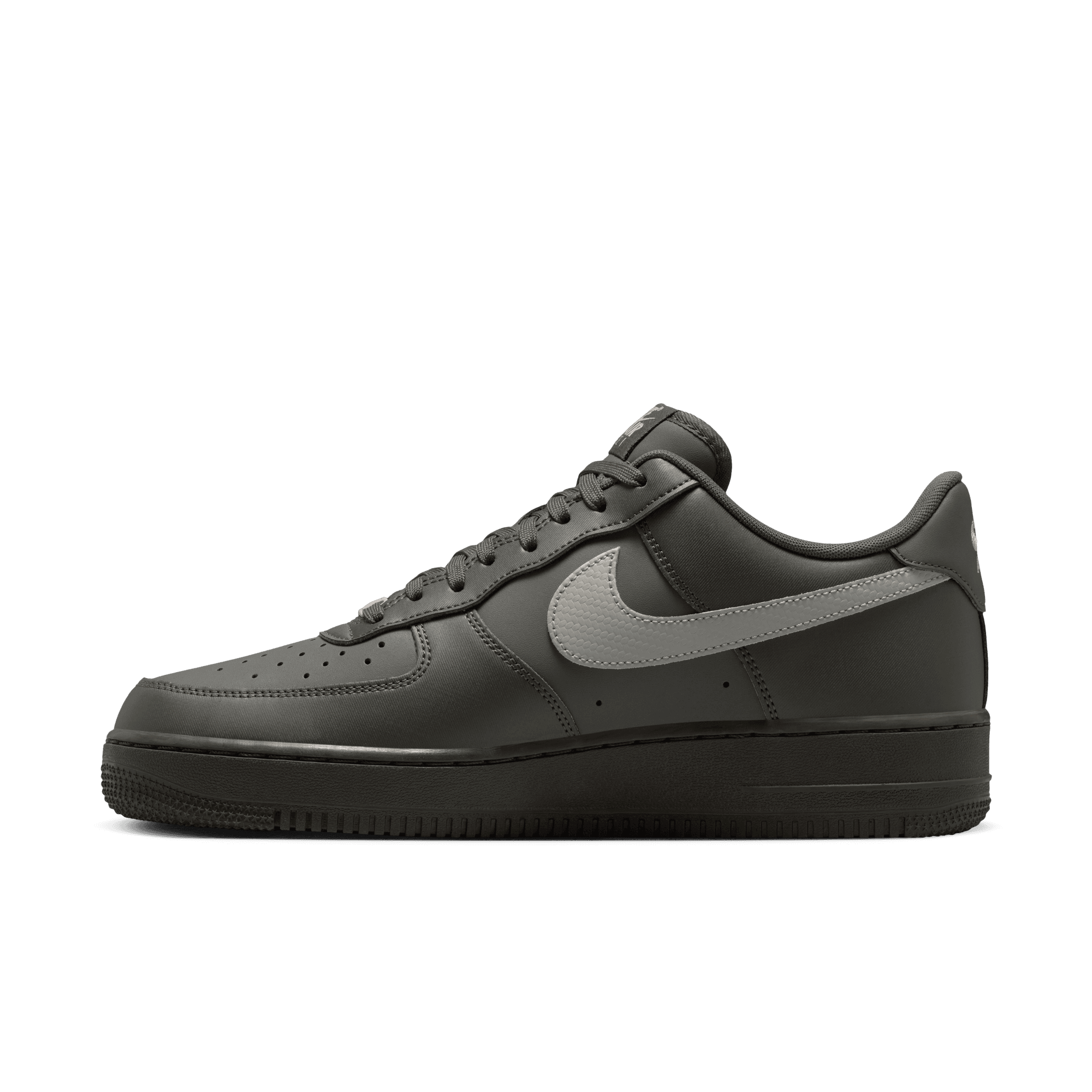 Air Force 1 '07 'Carbon Fiber Swoosh Newsprint College Grey'