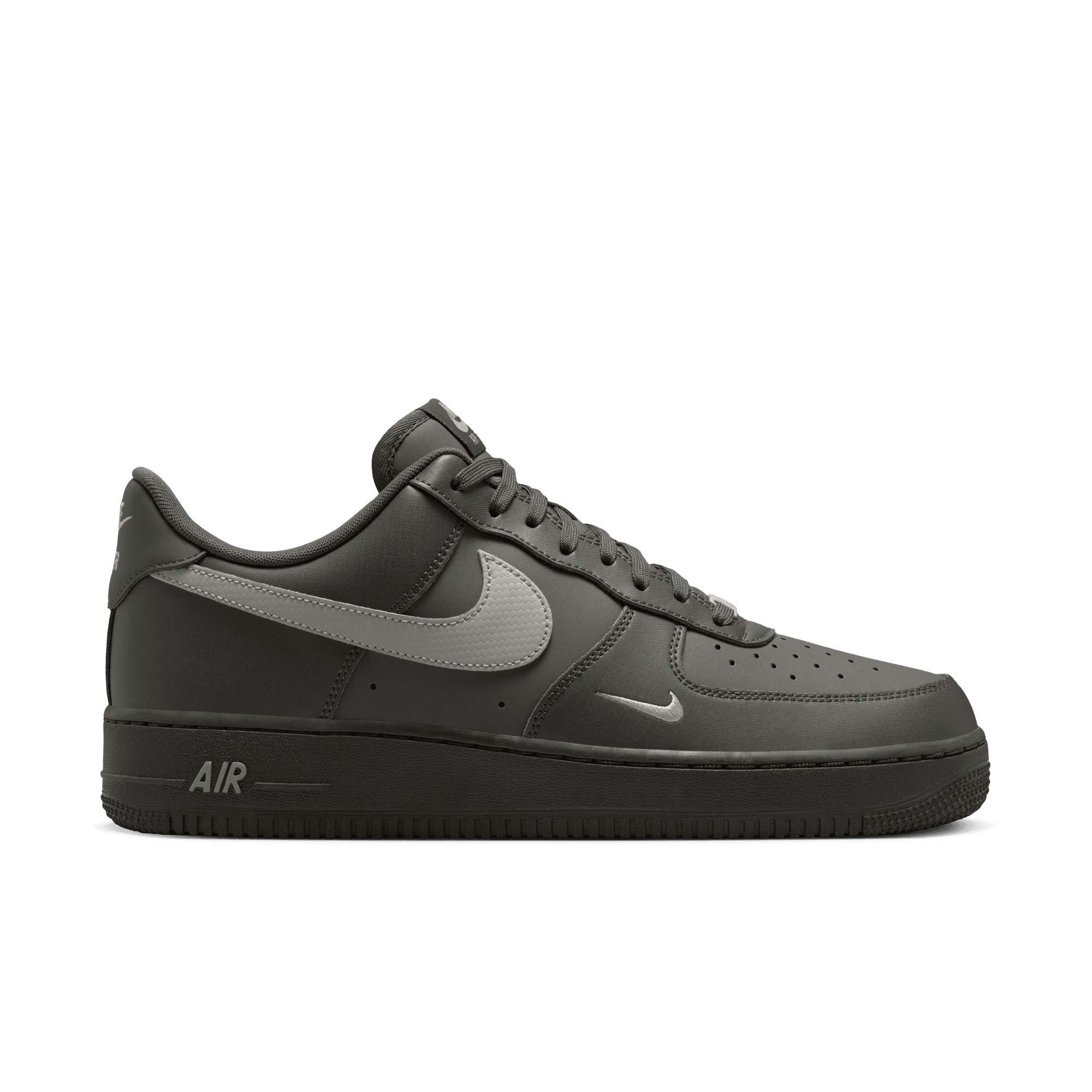 Air Force 1 '07 'Carbon Fiber Swoosh Newsprint College Grey'
