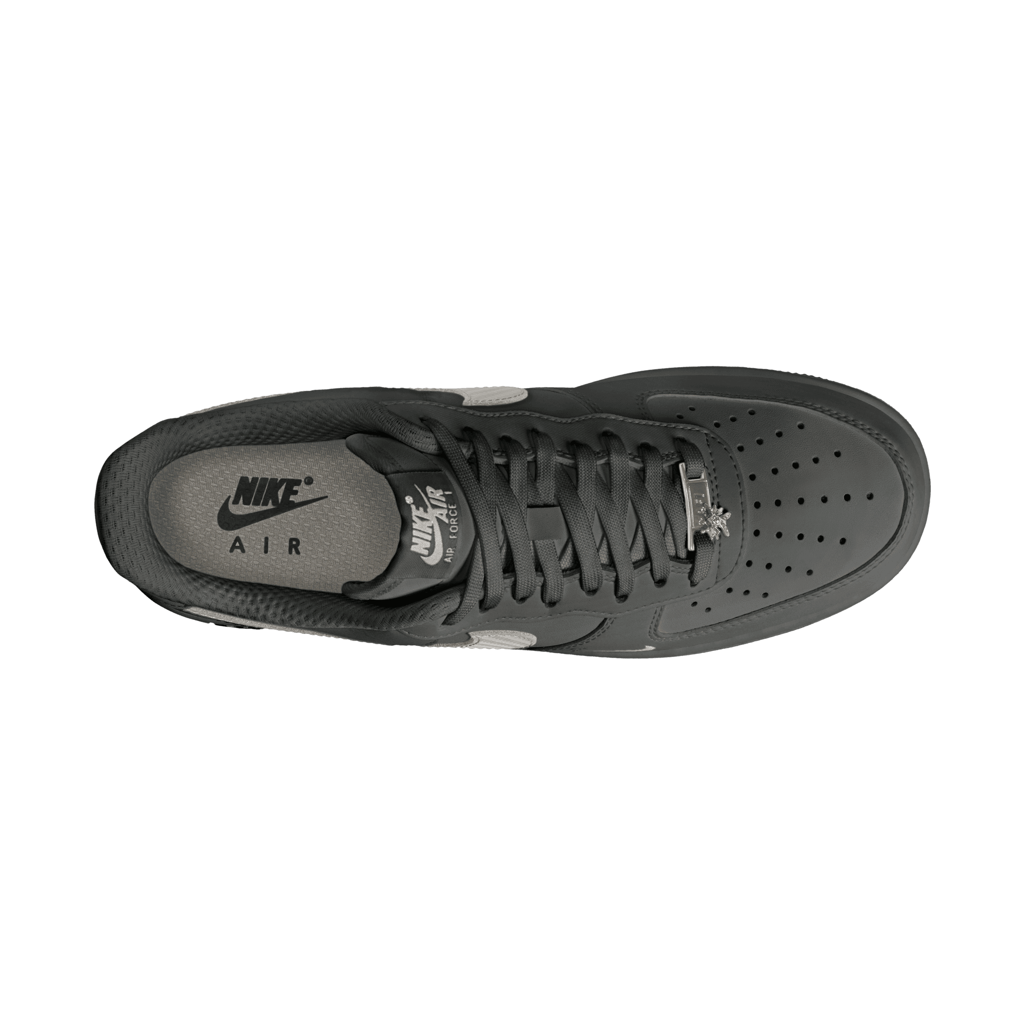 Air Force 1 '07 'Carbon Fiber Swoosh Newsprint College Grey'