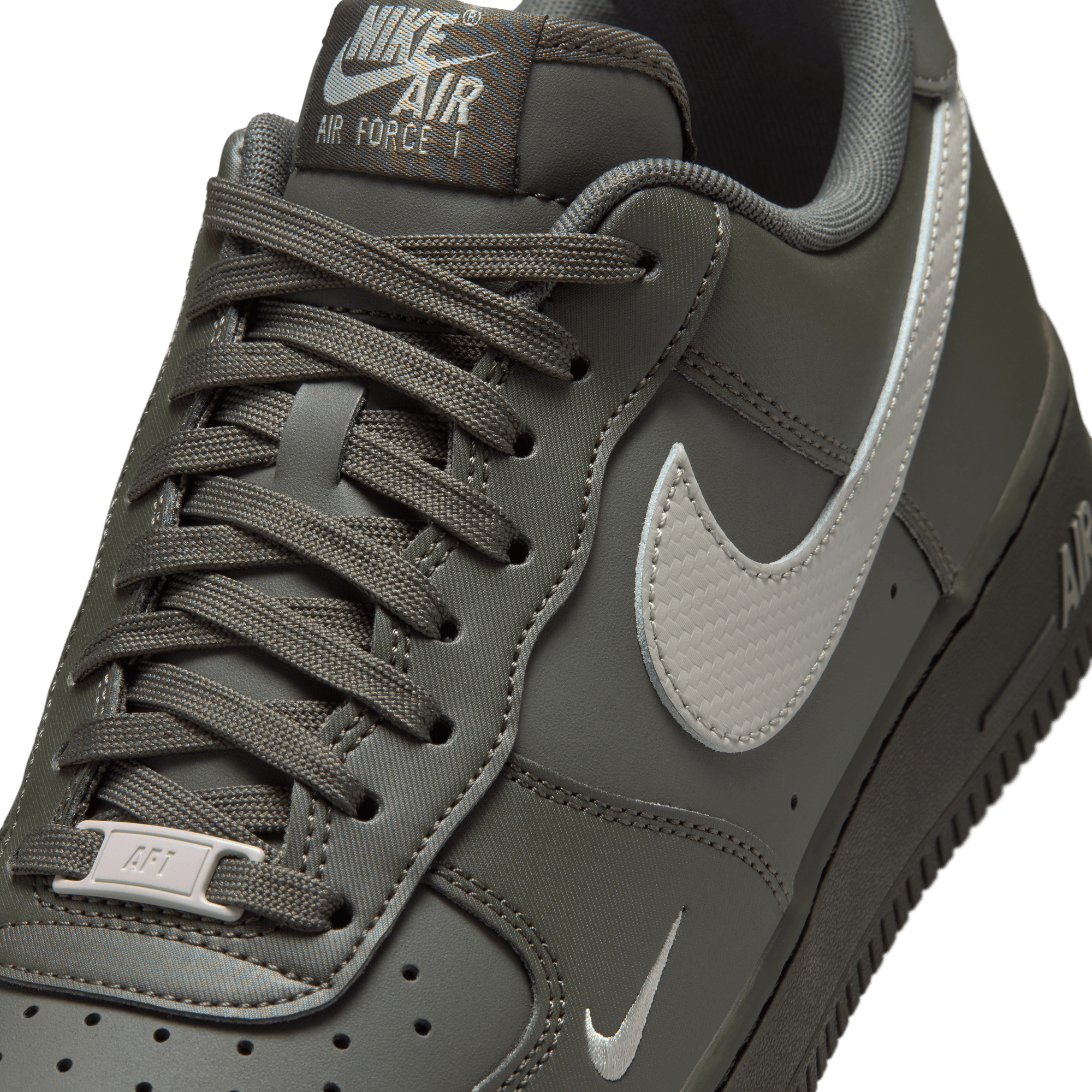 Air Force 1 '07 'Carbon Fiber Swoosh Newsprint College Grey'
