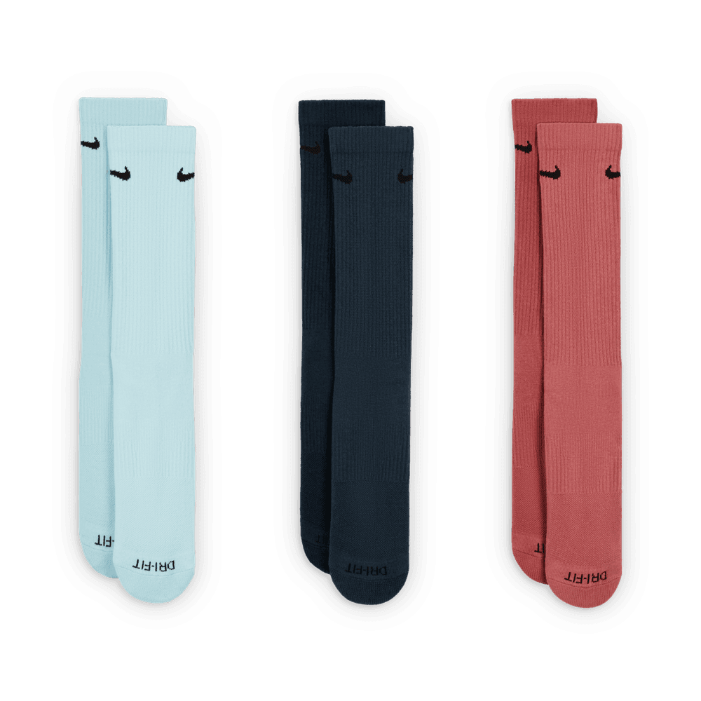 Everyday Plus Cushioned Training Crew Socks (3 Pairs) 'Multi Color'