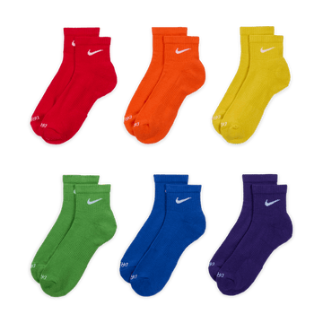 Everyday Plus Cushioned Training Ankle Socks (6 Pairs) 'Multi Color'