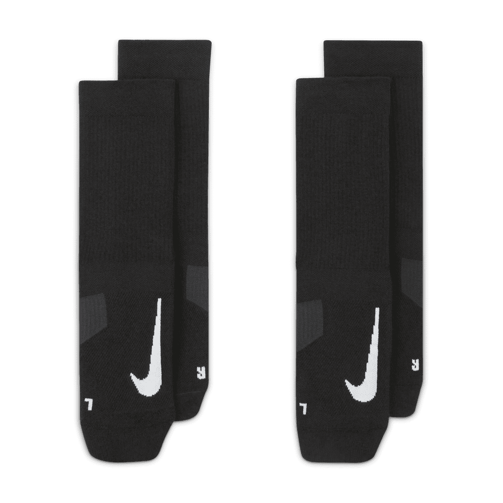 Nike Multiplier Crew Sock (2 Pairs) 'Black/White'