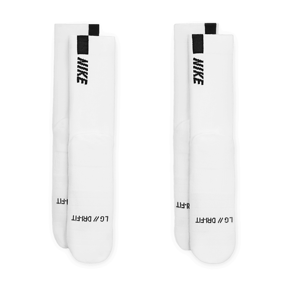 Nike Multiplier Crew Sock (2 Pairs) 'White/Black'