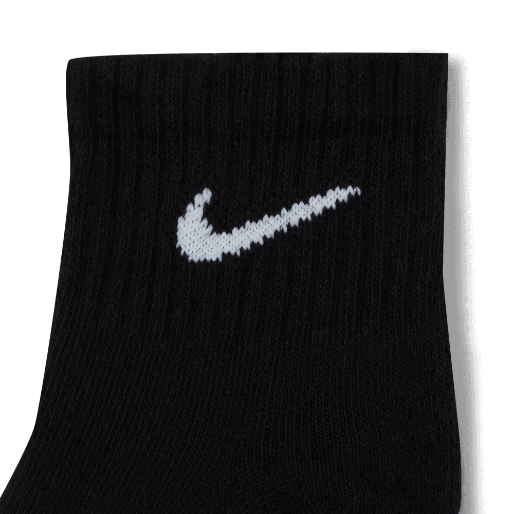 Everyday Cushioned Training Ankle Socks (3 Pairs) 'Black/White'