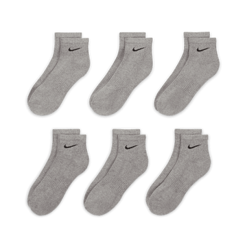 Everyday Cushioned Training Ankle Socks (6 Pairs) 'Carbon Heather'