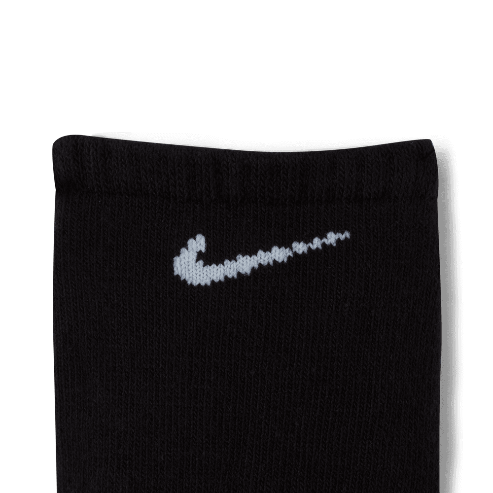 Everyday Cushioned Training No-Show Socks (3 Pairs) 'Black/White'