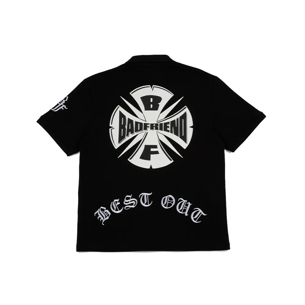 Best Out Embroidered Knit Polo 'Black'