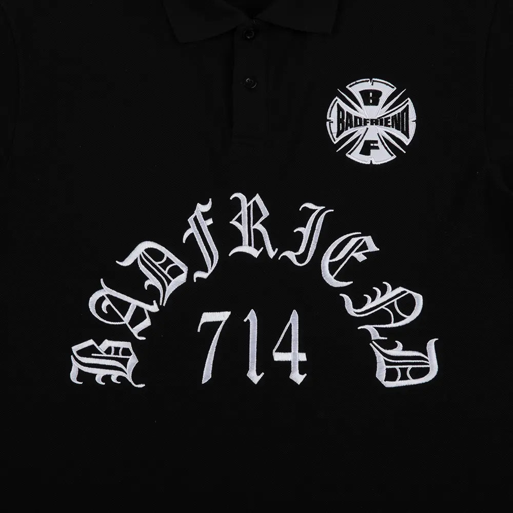 Best Out Embroidered Knit Polo 'Black'