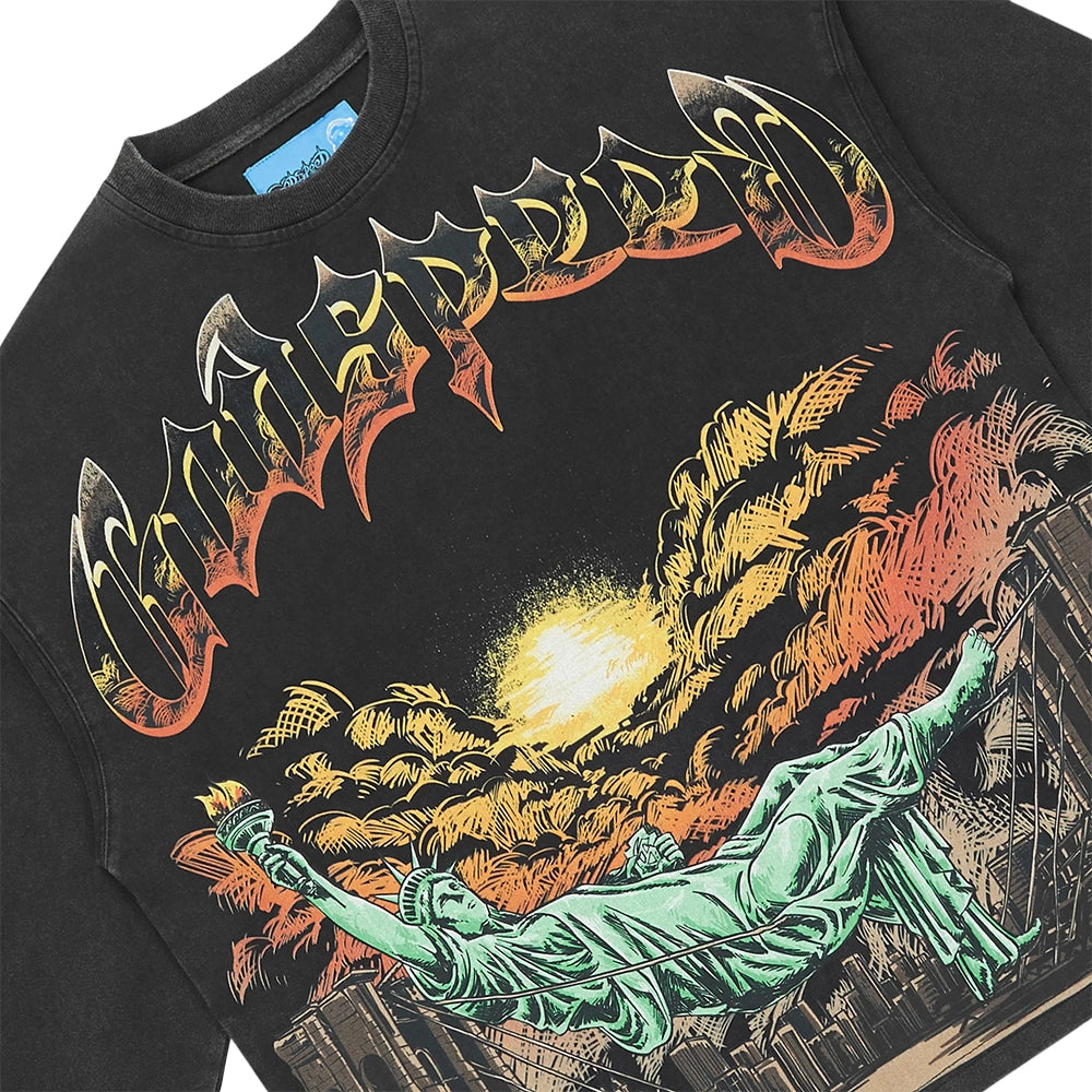 Burnt Bridges II Long Sleeve Tee NG 'Black Wash'