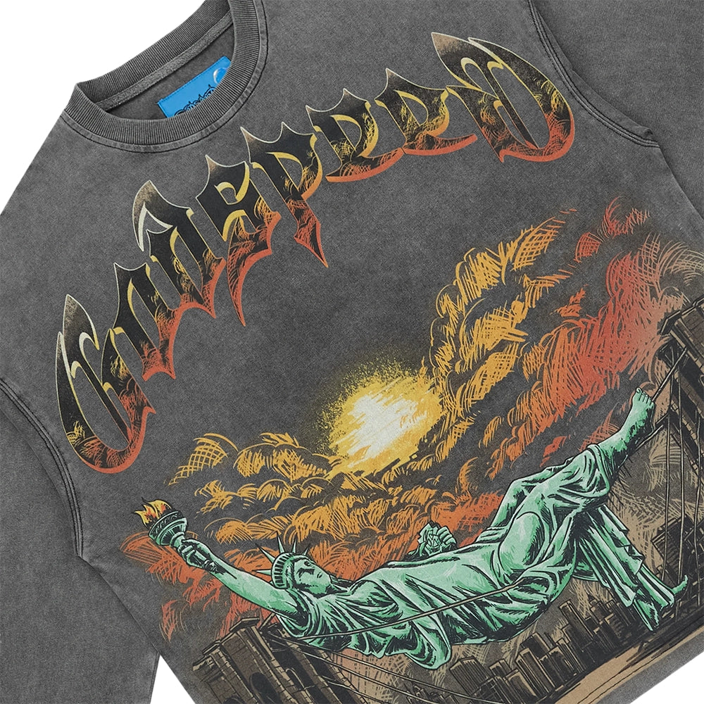 Burnt Bridges II Long Sleeve Tee NG 'Grey Wash'