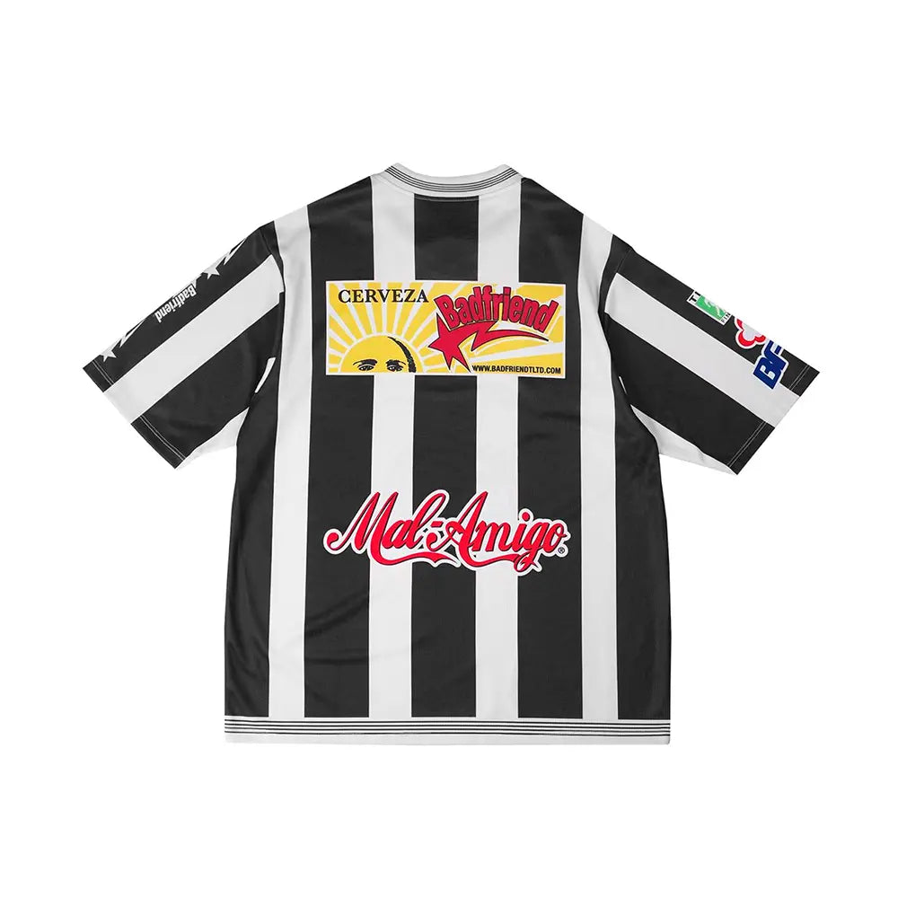 Badfriend Soccer Jersey 'Black White'