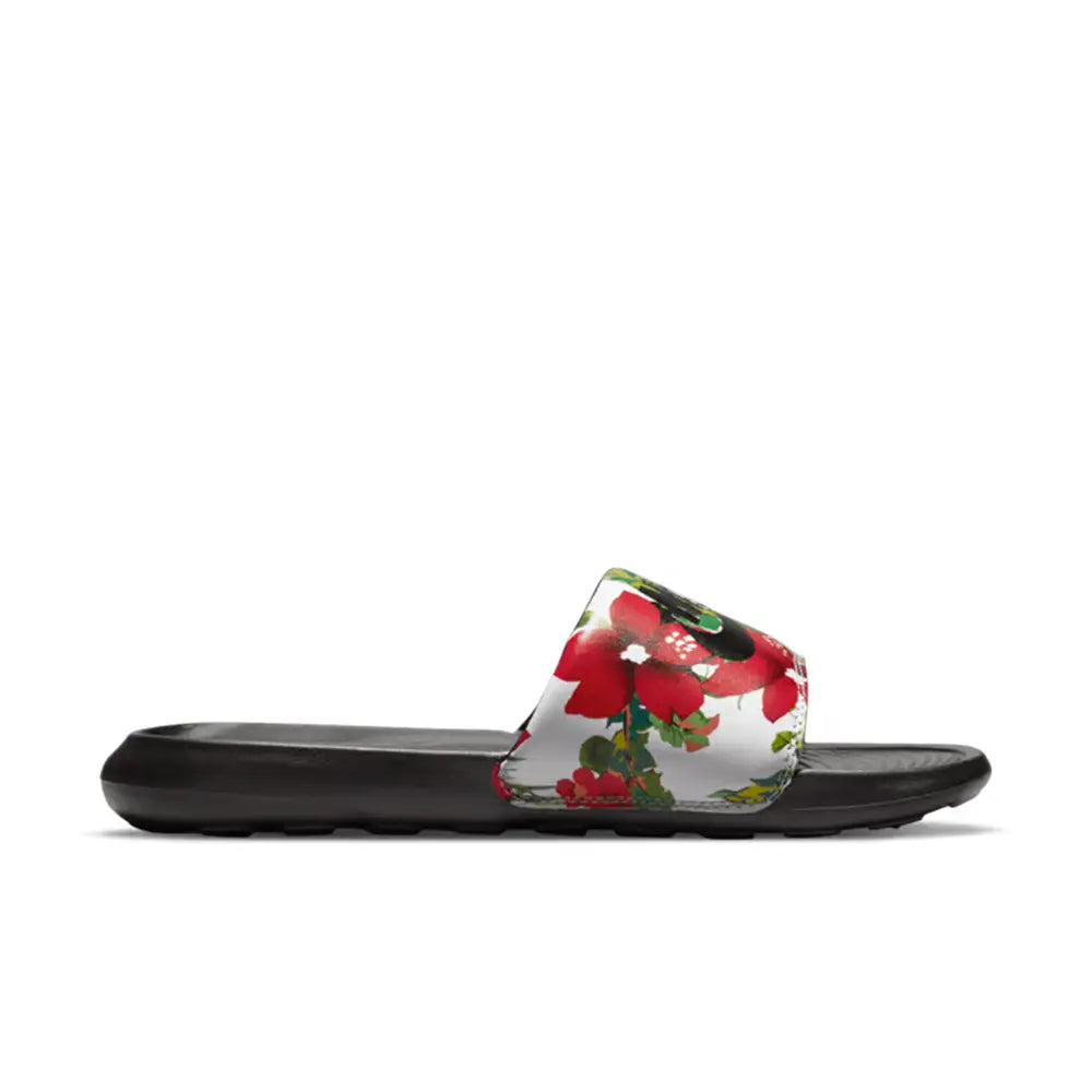 W Victori One Printed Slide 'Floral Black'