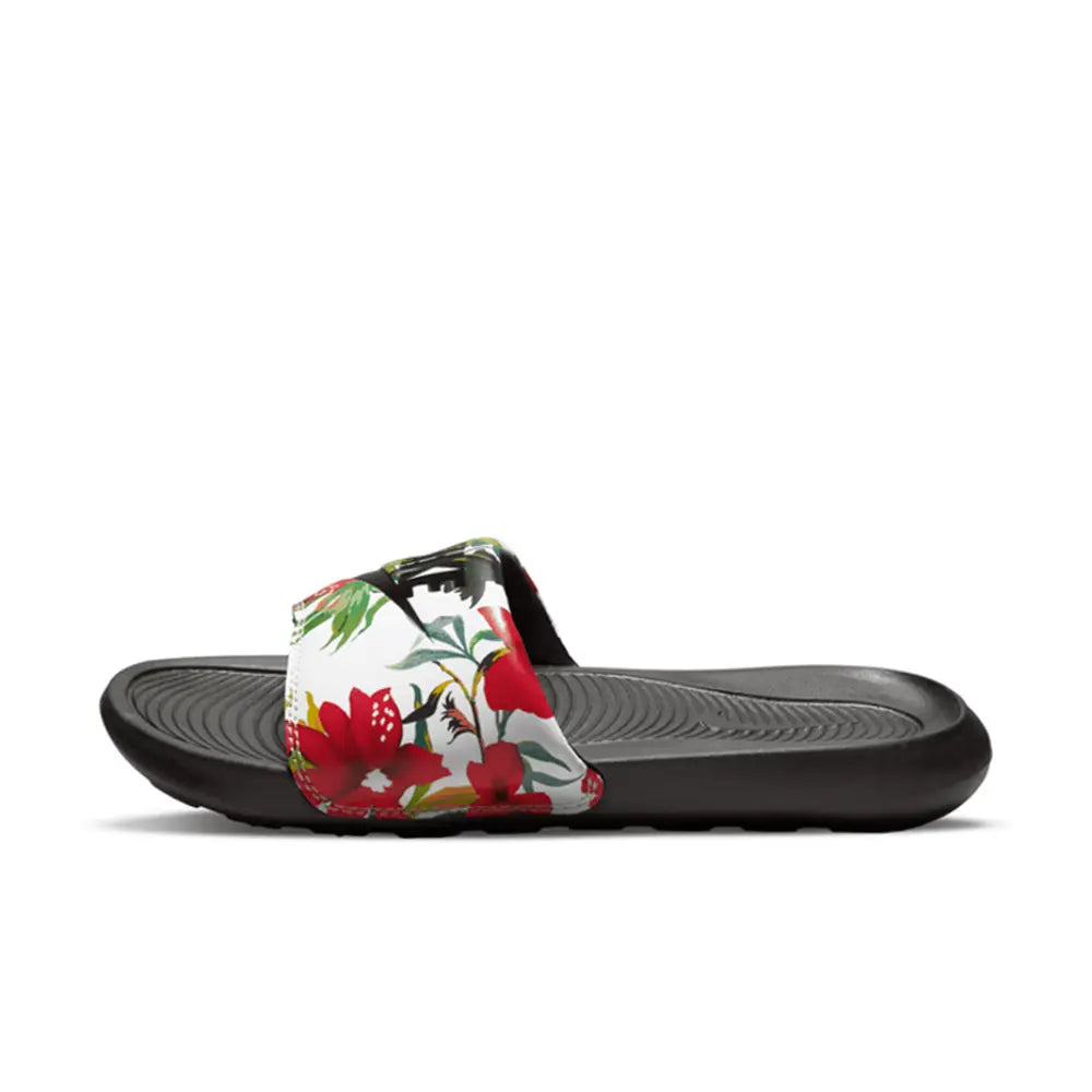 W Victori One Printed Slide 'Floral Black'