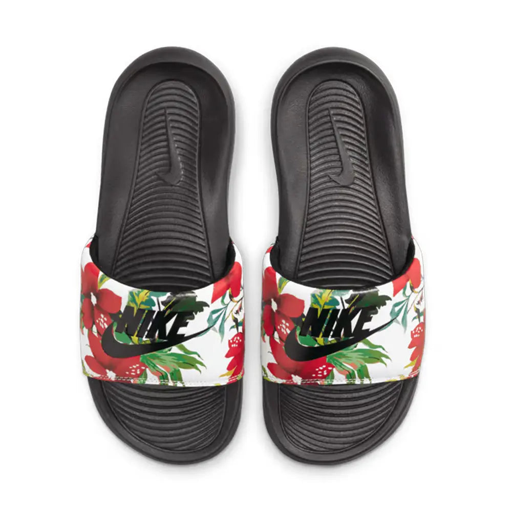 W Victori One Printed Slide 'Floral Black'