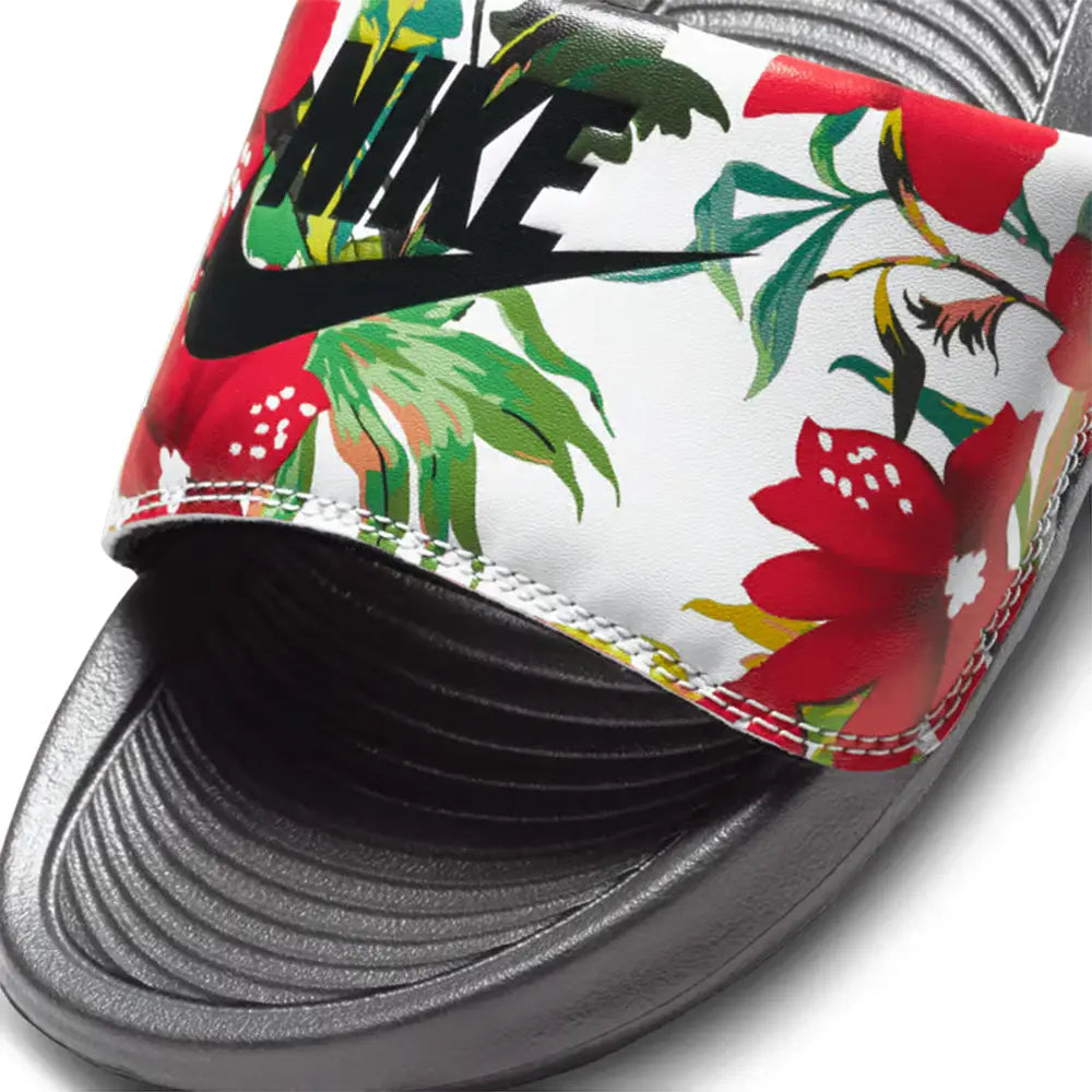 W Victori One Printed Slide 'Floral Black'