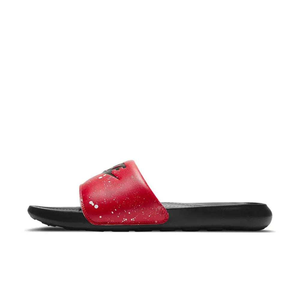Victori One Printed Slide 'Paint Splatter - University Red'