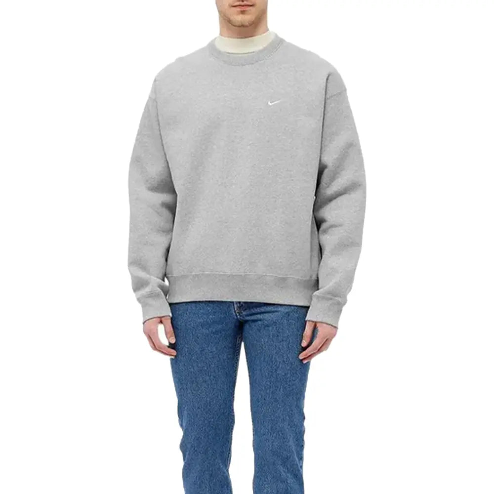 Solo Swoosh Fleece Crew 'Grey'