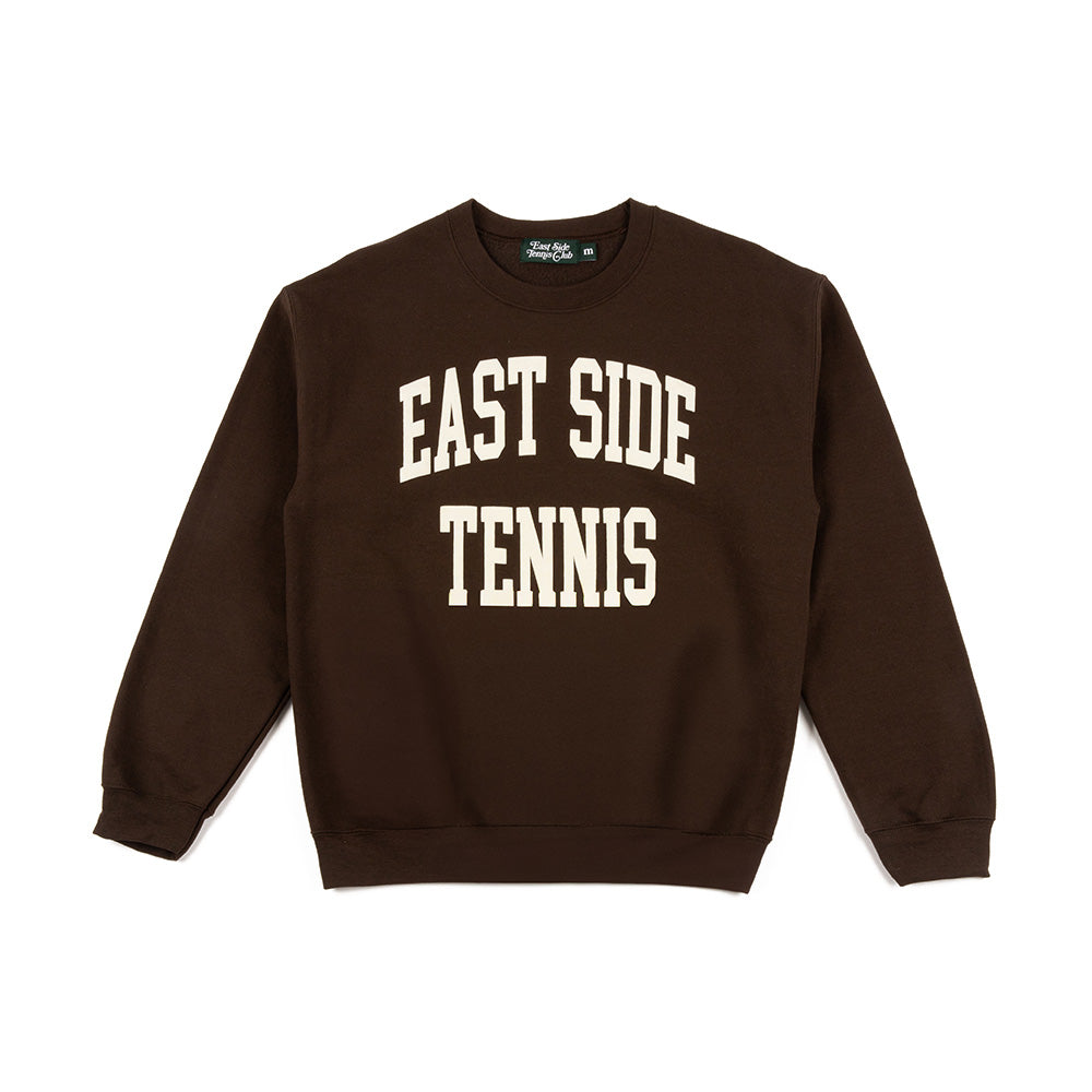 East Side Tennis Club Collegiate Crew Neck 'Brown'