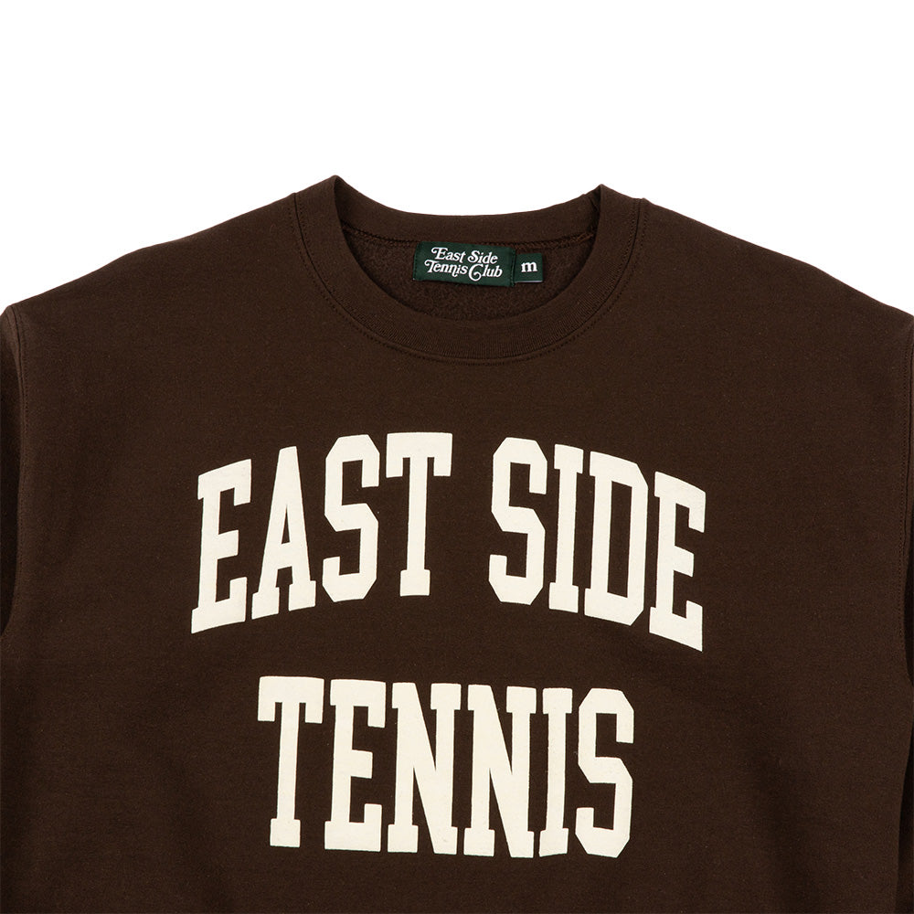East Side Tennis Club Collegiate Crew Neck 'Brown'
