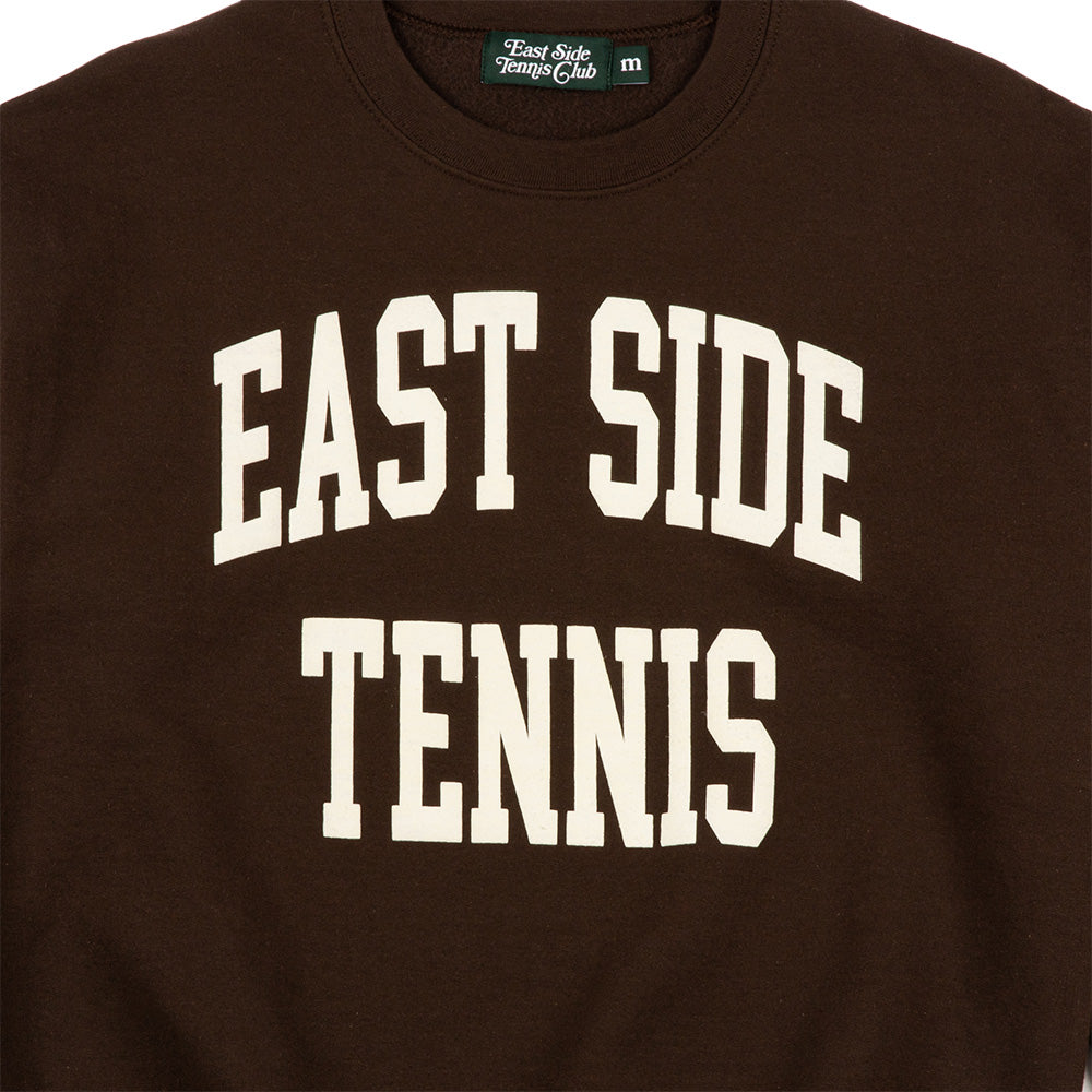 East Side Tennis Club Collegiate Crew Neck 'Brown'