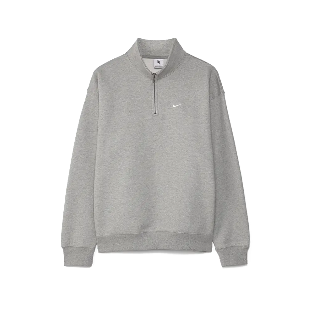 Solo Swoosh 1/4-Zip Sweatshirt 'Grey'