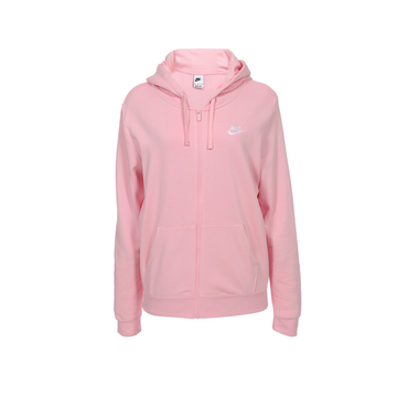 W NSW Club Fleece Full-Zip Hoodie 'Medium Soft Pink/White'