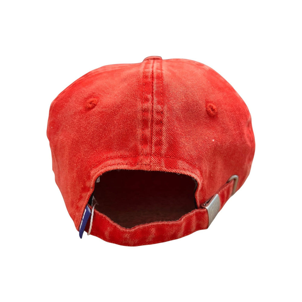 CASH Distressed Strapback Cap 'Red/ White'
