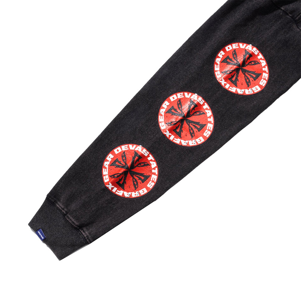 LICKS Long-sleeve GFX Retro Tee 'Black'