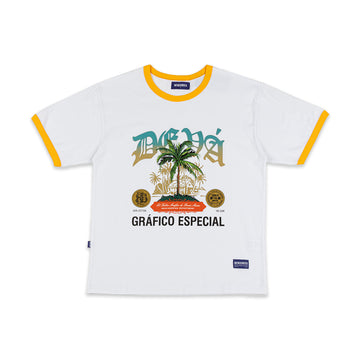 PARAISO Ringer Tee 'White'